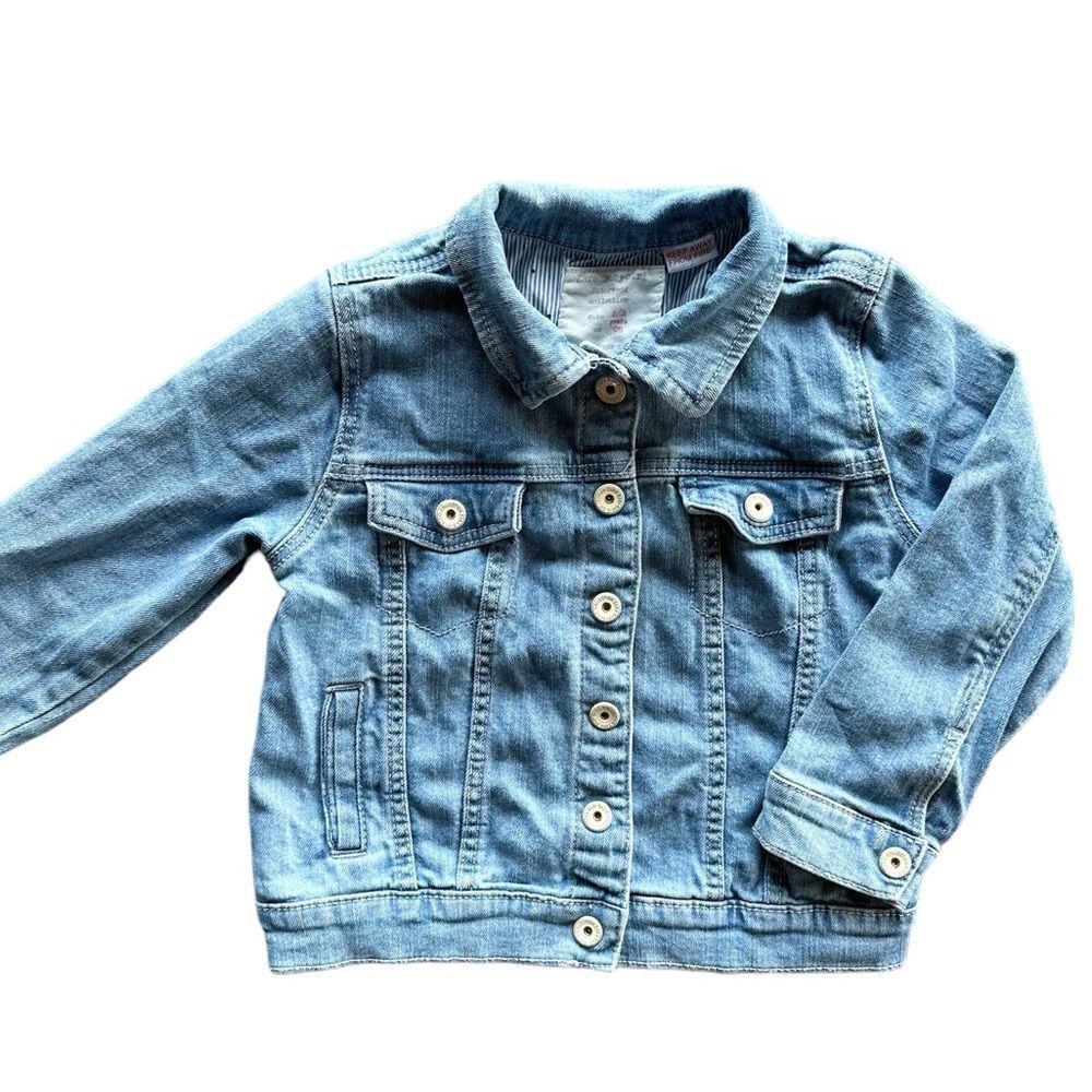 Zara 2/3 Girls Light Wash Denim Jean  Jacket